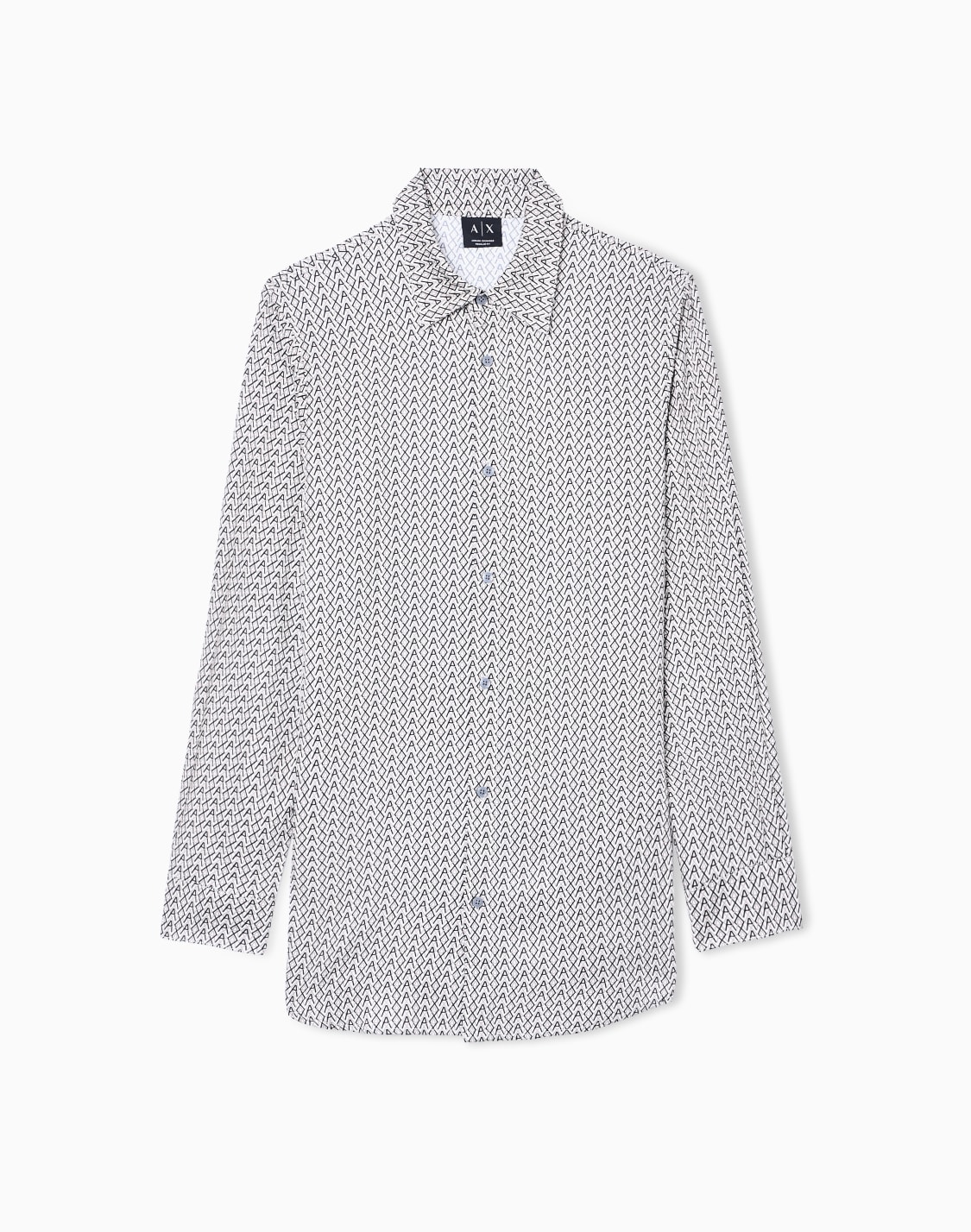 オルオバロゴ-シャツ-ベジュ--armani-exchange