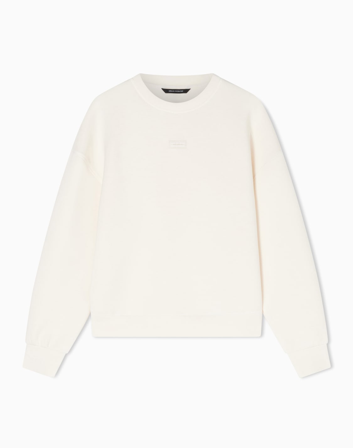 sweatshirt-in-technical-fabric-white--armani-exchange
