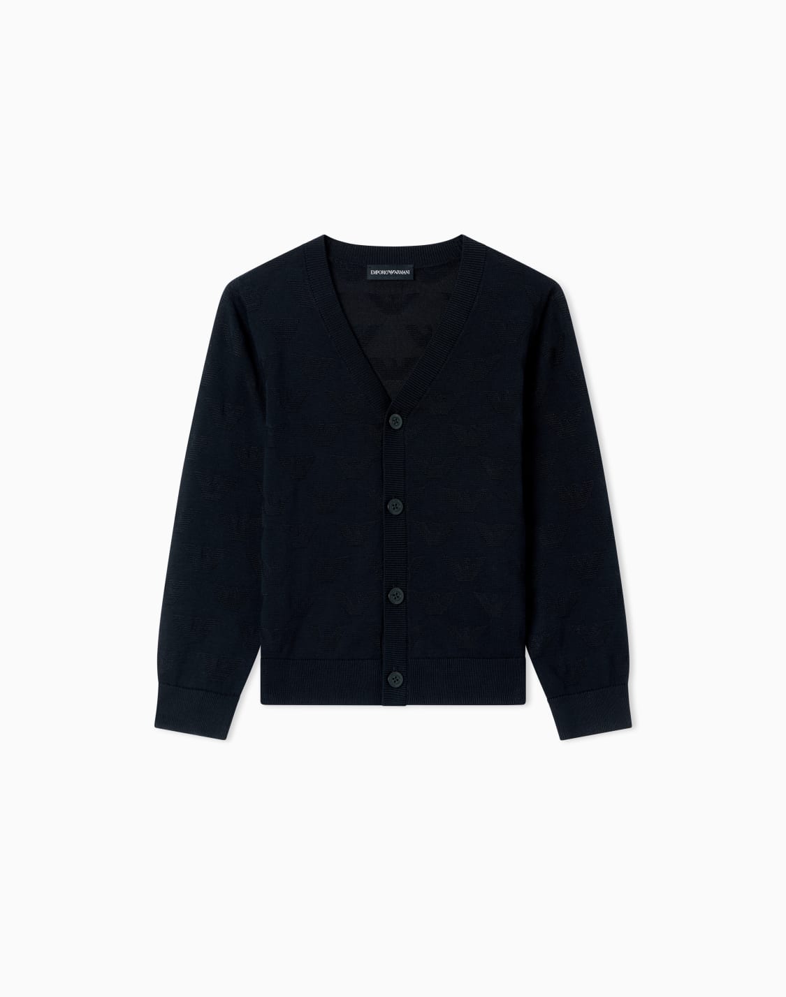 cardigan-with-all-over-jacquard-eagles-asv-navy-blue--emporio-armani