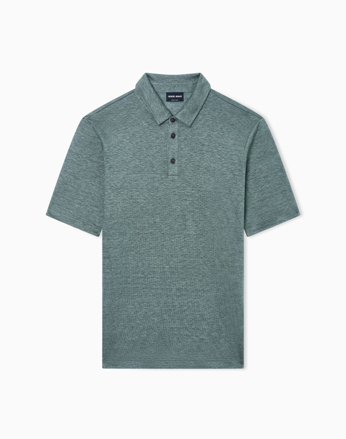 short-sleeved-polo-shirt-in-pure-linen-jersey-green--giorgio-armani