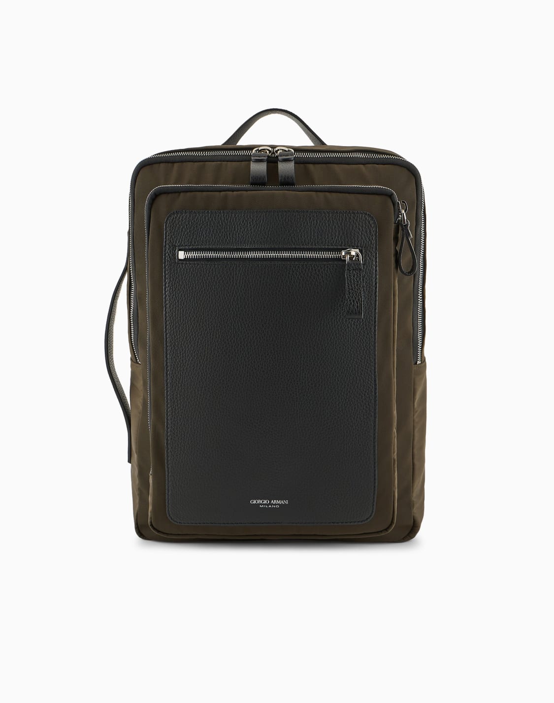 asv-バックパック-ナイロンペブルドレザ-グリン--giorgio-armani