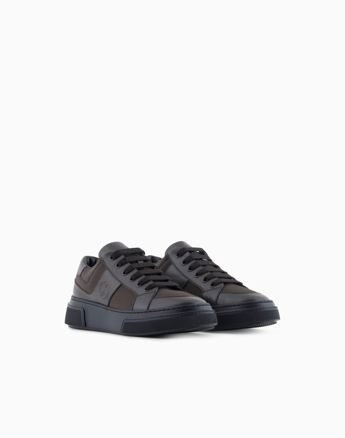 leather-and-fabric-sneakers-brown--giorgio-armani