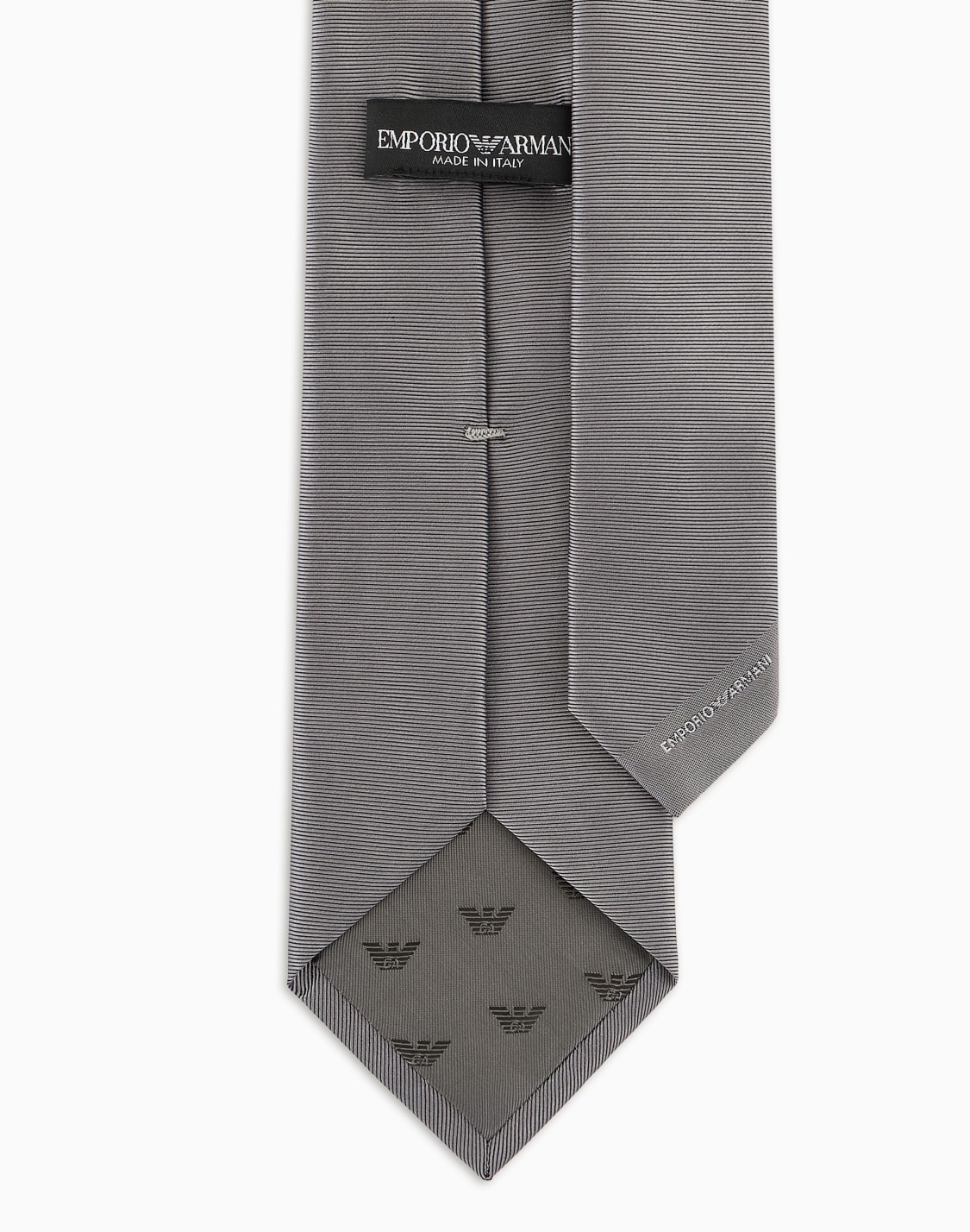 ottoman-style-pure-silk-tie-grey--emporio-armani
