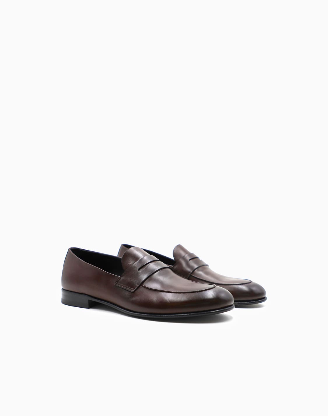 mocasines-de-piel-marrn--giorgio-armani
