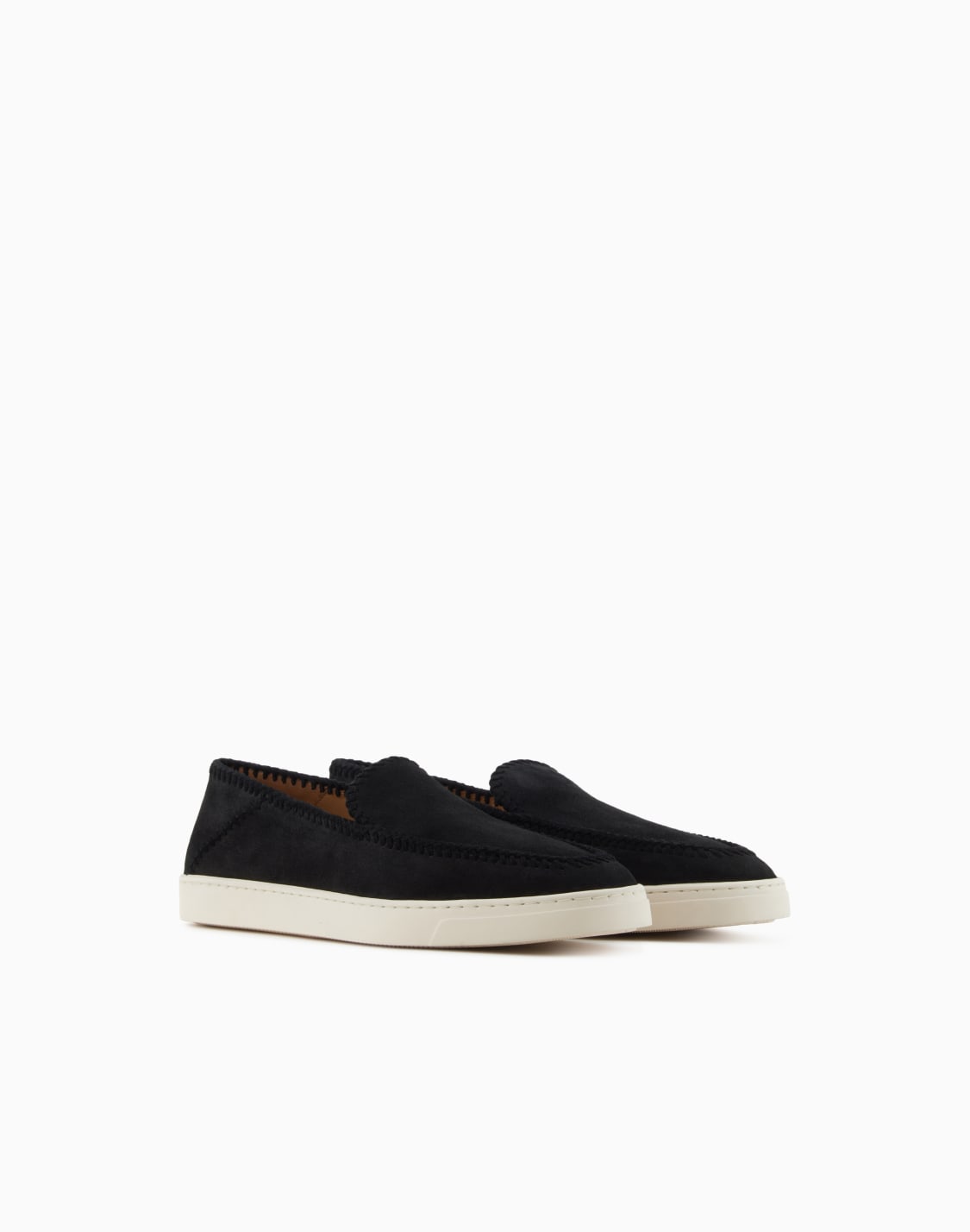 galleria-3-slip-on-aus-veloursleder-schwarz--giorgio-armani