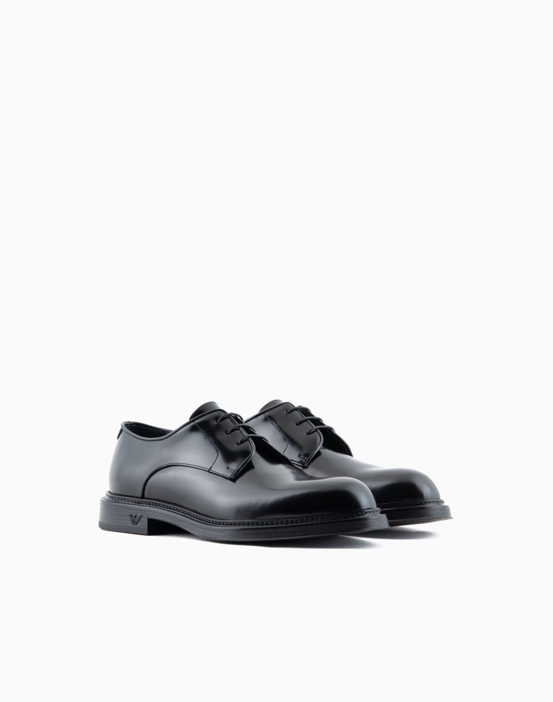 derby-de-piel-cepillada-negro--emporio-armani