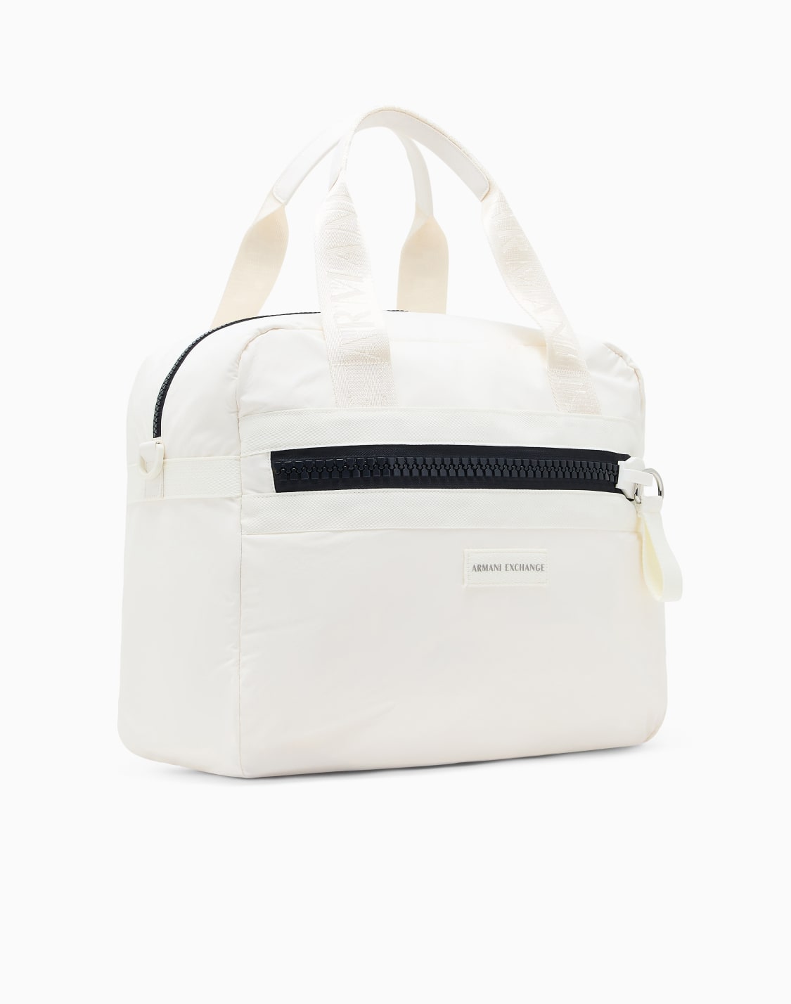 axロゴ-オバサイズジップ-ボクシダッフルバッグ-ホワイト--armani-exchange