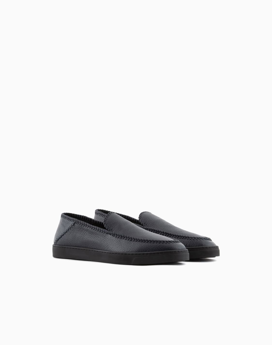 galleria-3-deerskin-slip-ons-with-threading-navy_blue--giorgio-armani