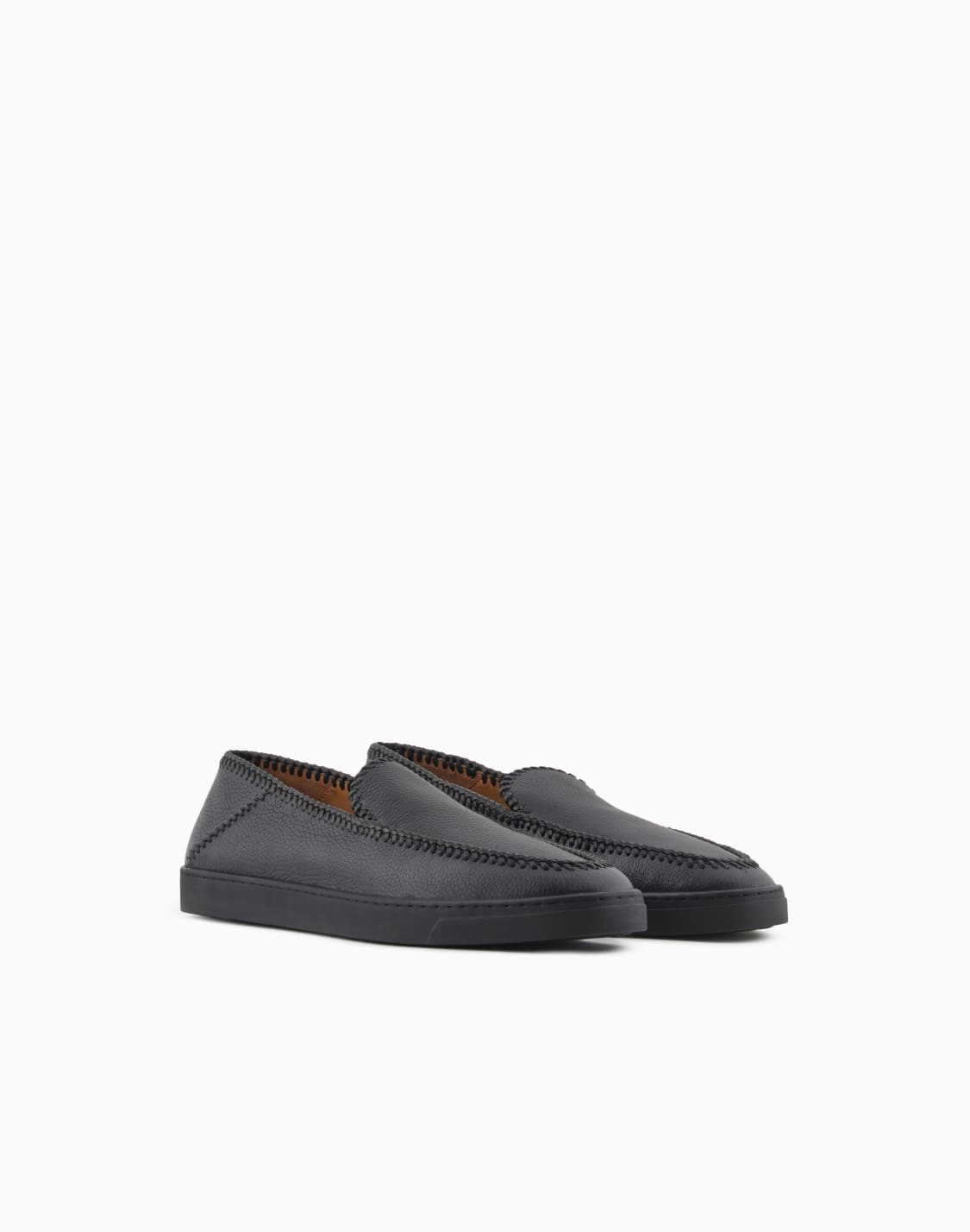 galleria-3-deerskin-slip-ons-with-threading-black--giorgio-armani