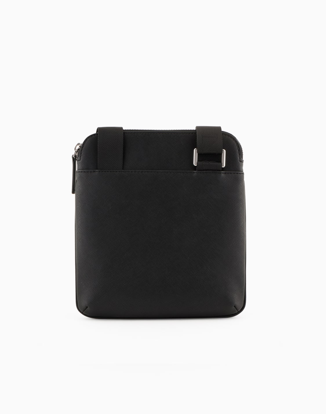tracolla-piatta-in-pelle-rigenerata-saffiano-placchetta-aquila-asv-nero--emporio-armani
