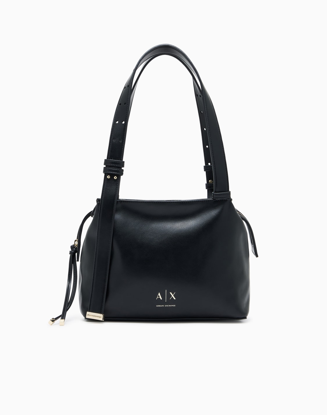 axロゴ-ベルトライクミニトトバッグ-ブラック--armani-exchange