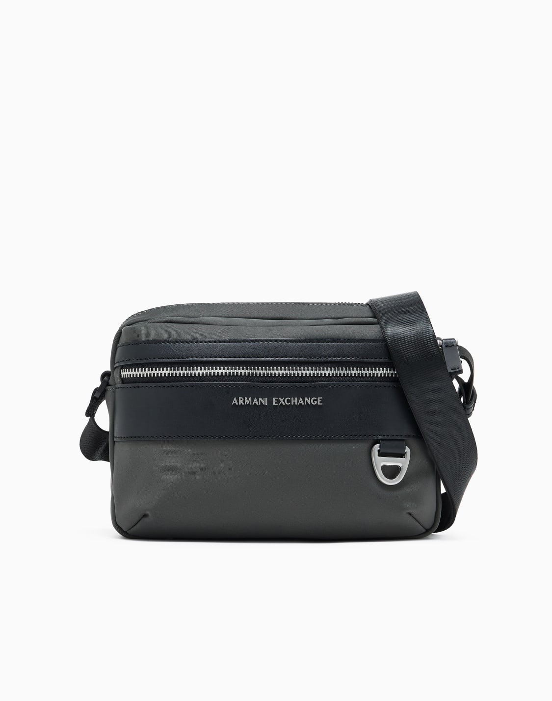 axロゴ-ナイロン-ショルダバッグ-グリン--armani-exchange
