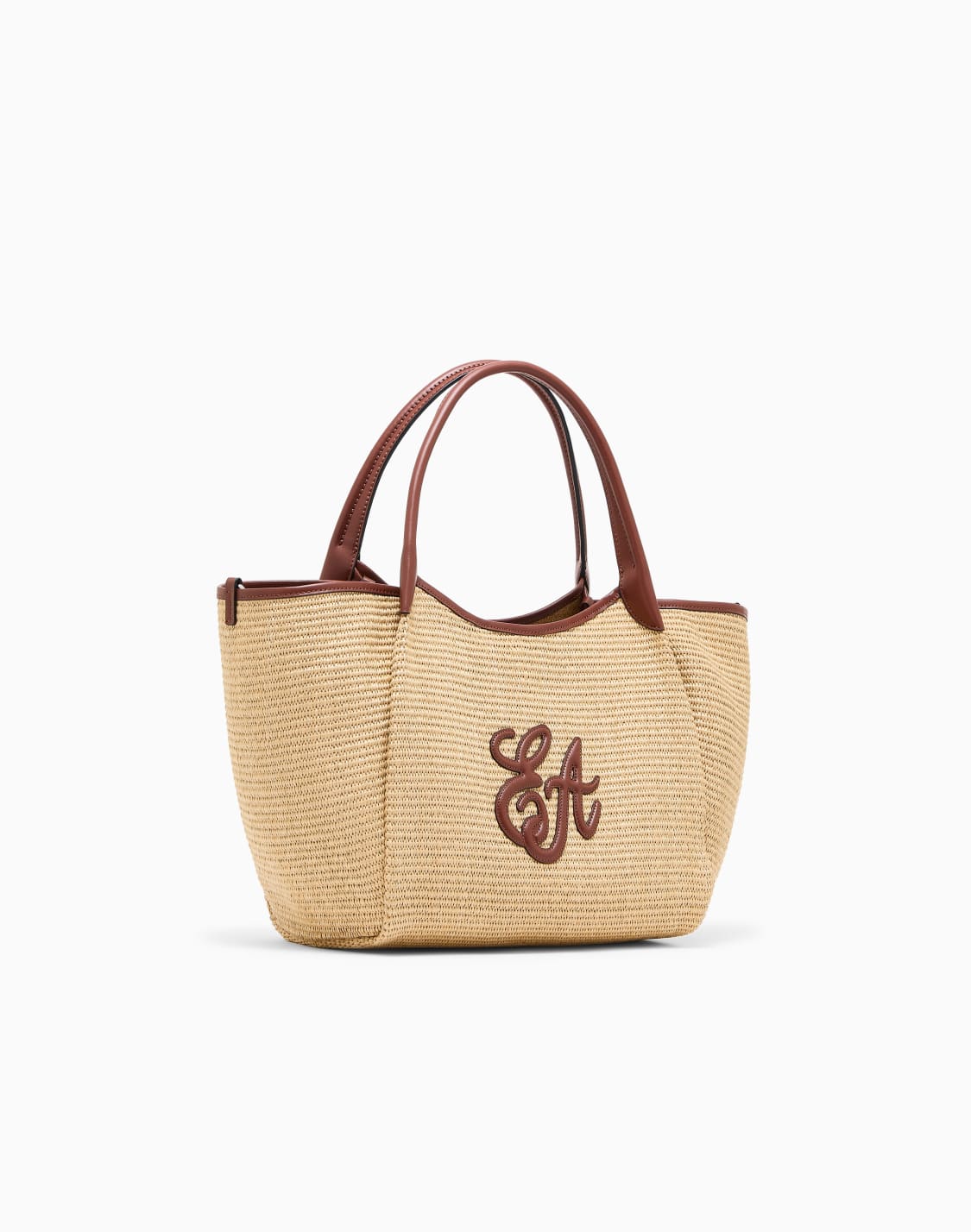 ミディアムショッパ-ウブンストロ-eaロゴ-ベジュ--emporio-armani