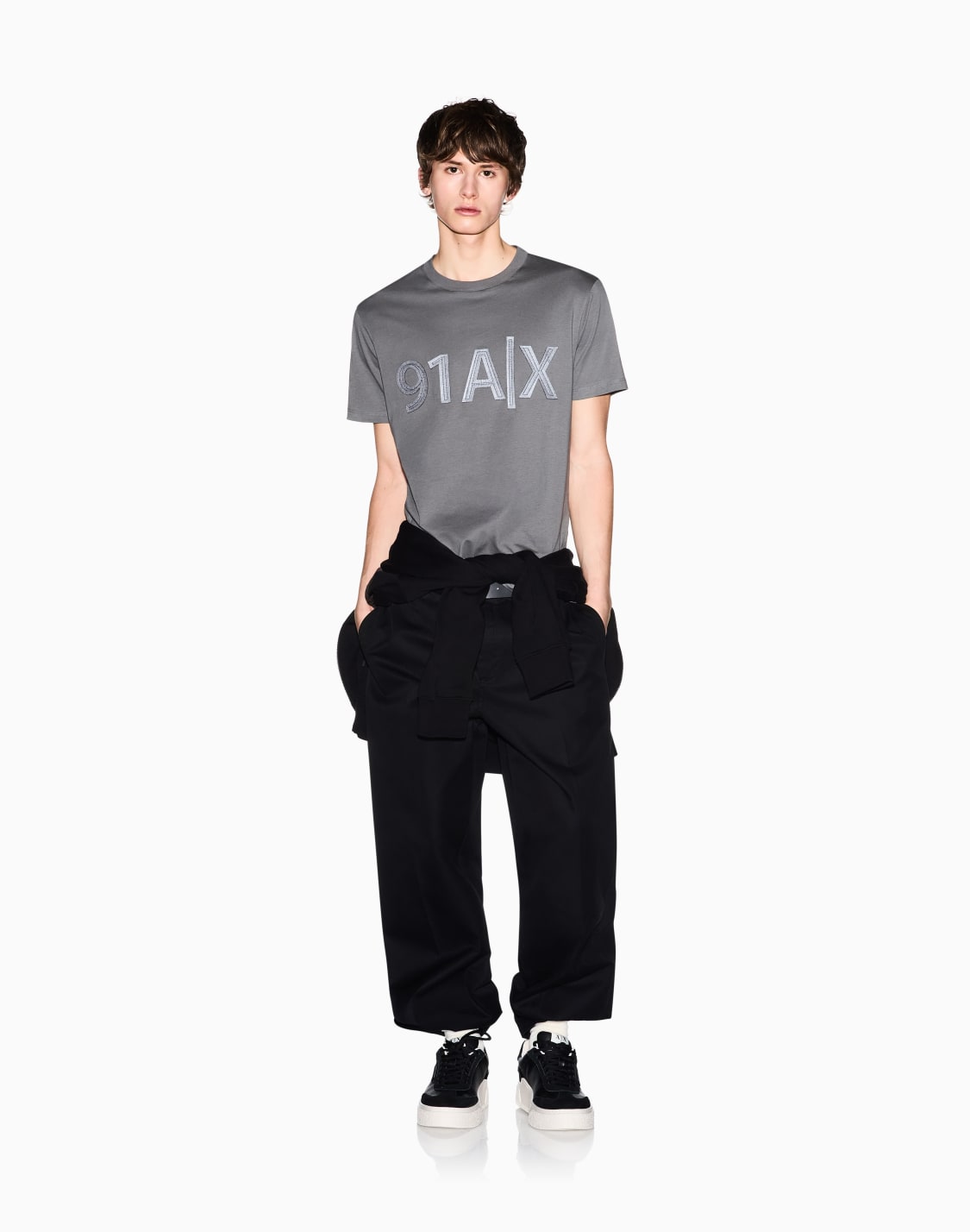 regular-fit-t-shirt-in-cotone-grigio--armani-exchange