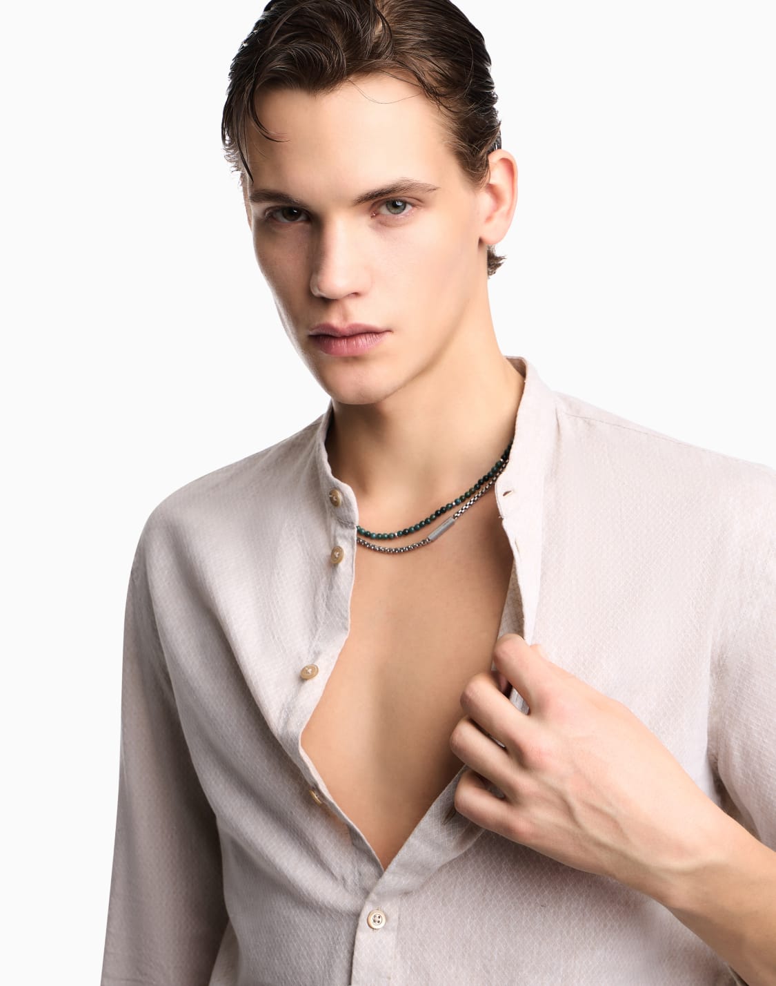 エンポリオ-アルマニ-idネックレス-グラスアゲトステンレススチル-マルチカラ--emporio-armani