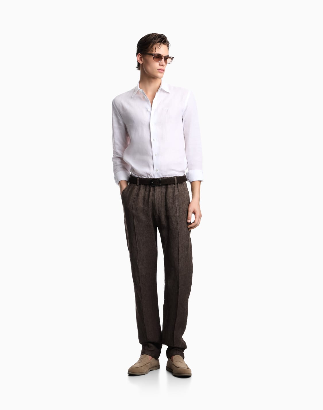 crpe-effect-faded-linen-trousers-with-pleats-brown--emporio-armani