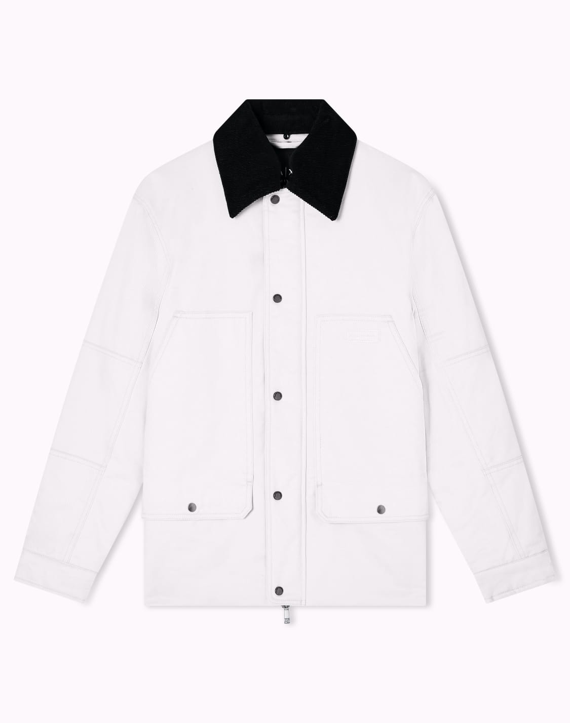 コデュロイカラコットンツイル-ジャケット-ホワイト--armani-exchange