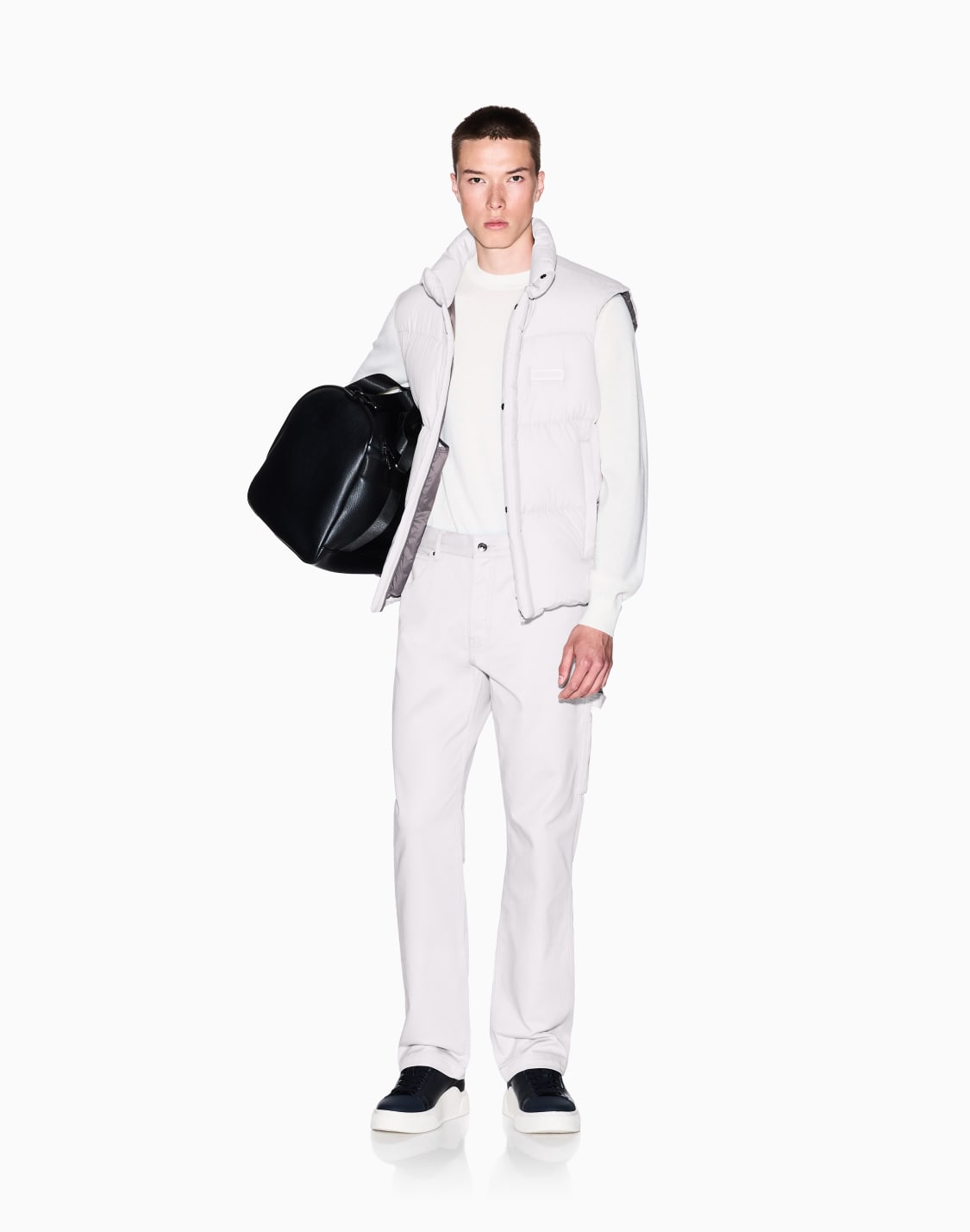 コットンツイル-5ポケットパンツ-ホワイト--armani-exchange