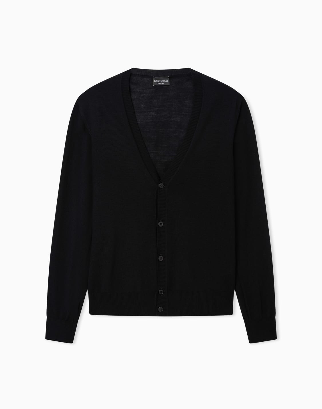 cardigan-col-en-v-en-pure-laine-vierge-noir--emporio-armani