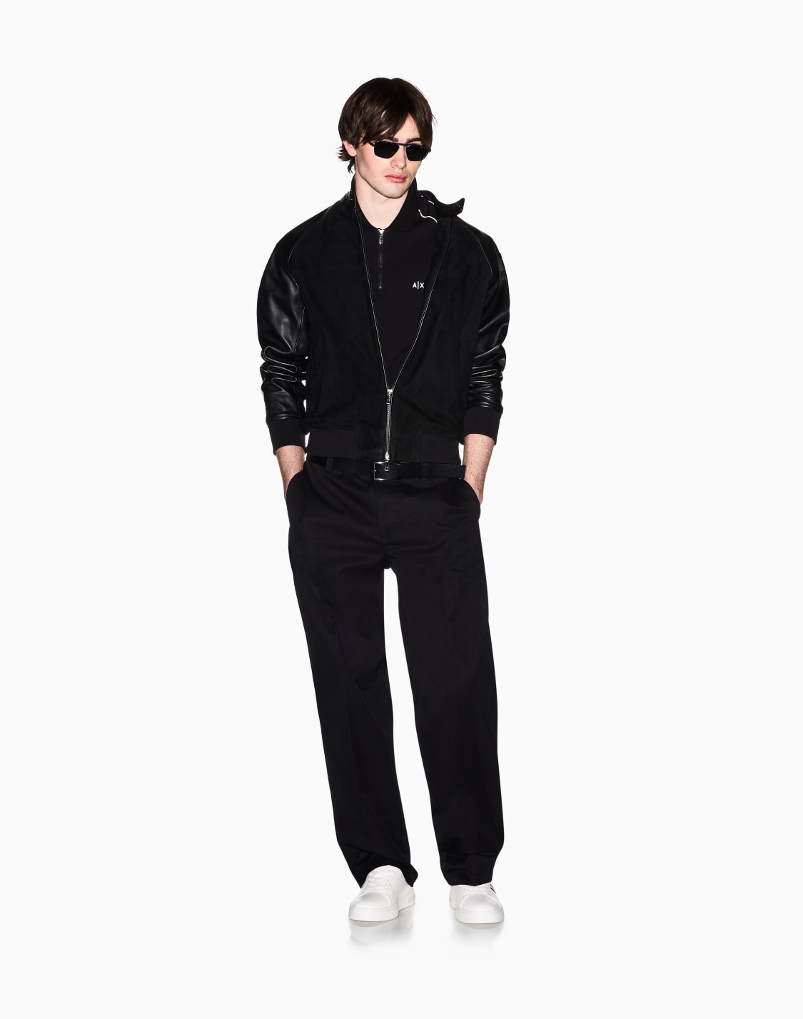 classic-cotton-piqu-polo-shirt-noir--armani-exchange