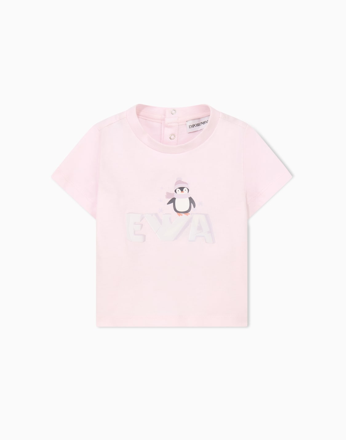 baby-cotton-jersey-t-shirt-with-a-penguin-graphic-pink--emporio-armani