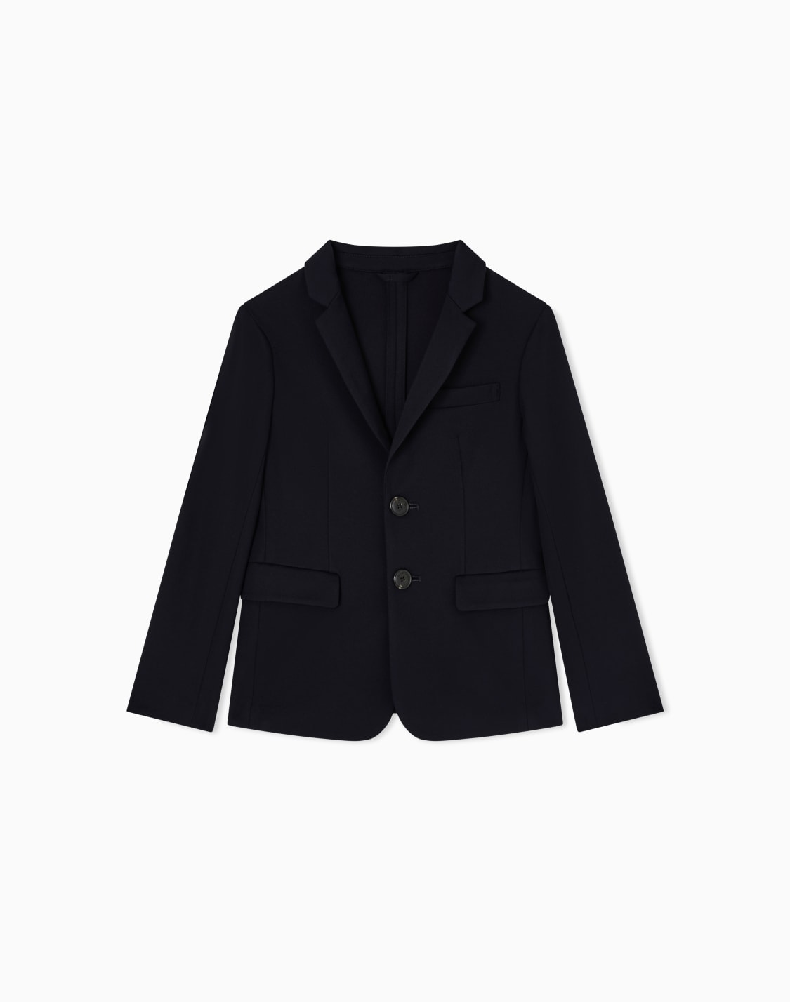 ジャケット-ナイロンビスコス混紡-ネイビブル--emporio-armani