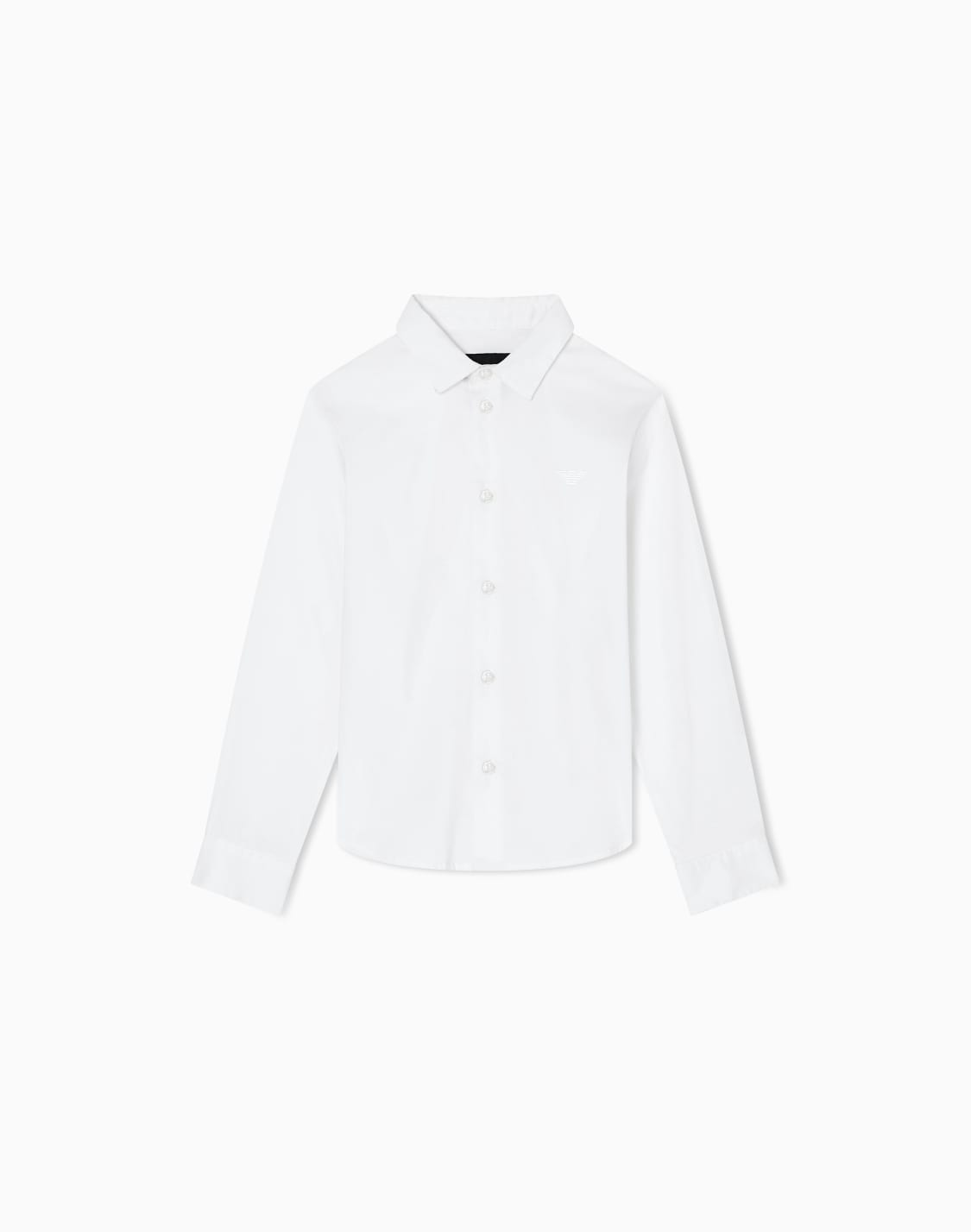 poplin-shirt-with-monochromatic-eagle-embroidery-white--emporio-armani