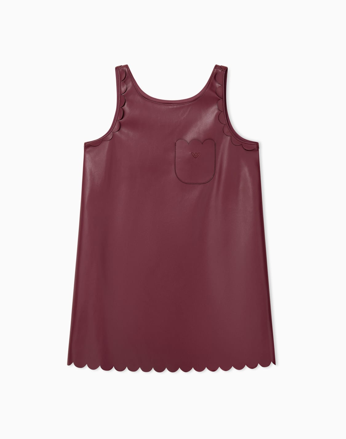 abito-smanicato-effetto-pelle-con-bordi-smerlati-e-taschino-bordeaux--emporio-armani