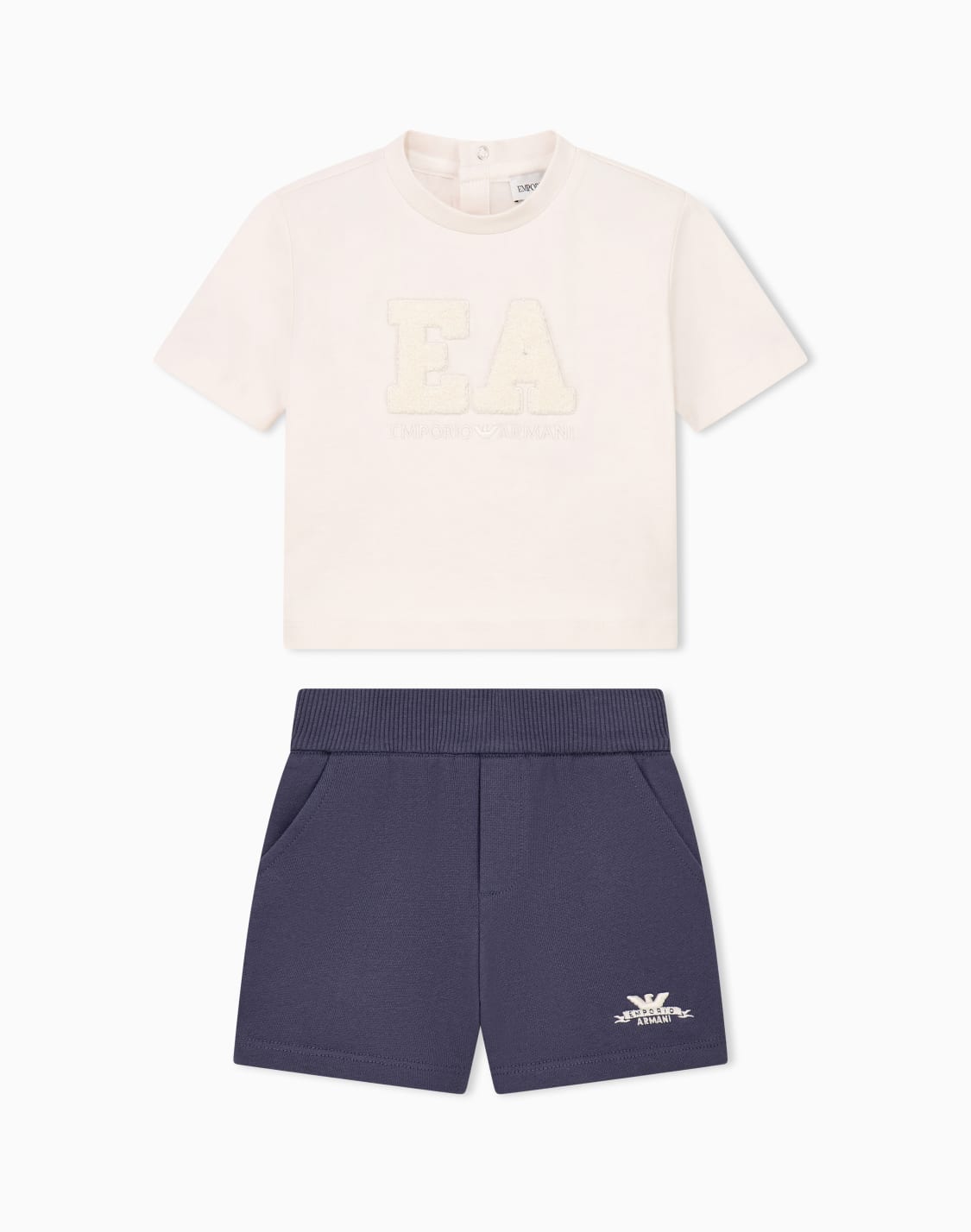 cotton-jersey-top-and-shorts-set-with-an-elastic-waistband-two-tone--emporio-armani