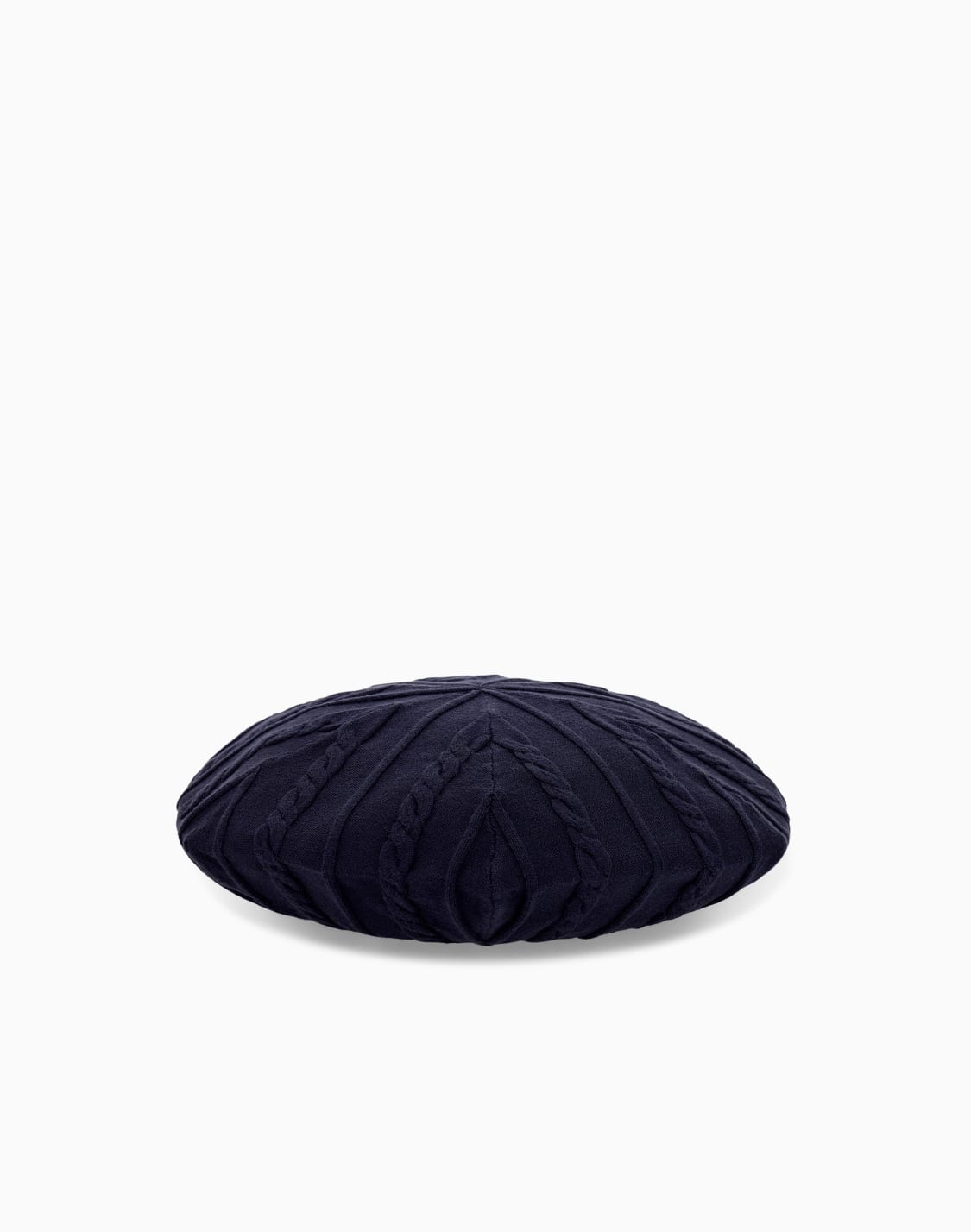viscose-knit-beret-with-a-textured-braided-pattern-navy-blue--emporio-armani