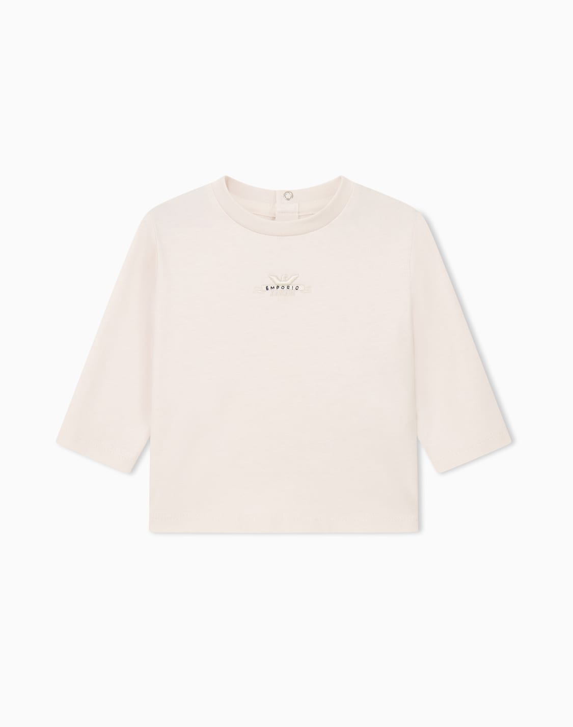 t-shirt-bb-en-jersey-de-coton-avec-logo-et-boutons-au-dos-beige--emporio-armani