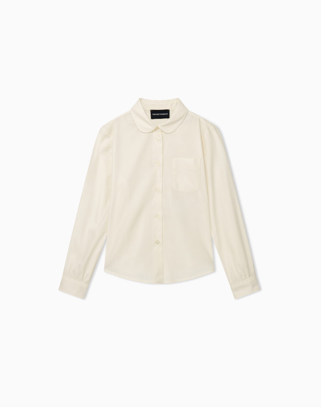 camicia-regular-fit-in-popeline-di-cotone-e-viscosa-bianco--emporio-armani