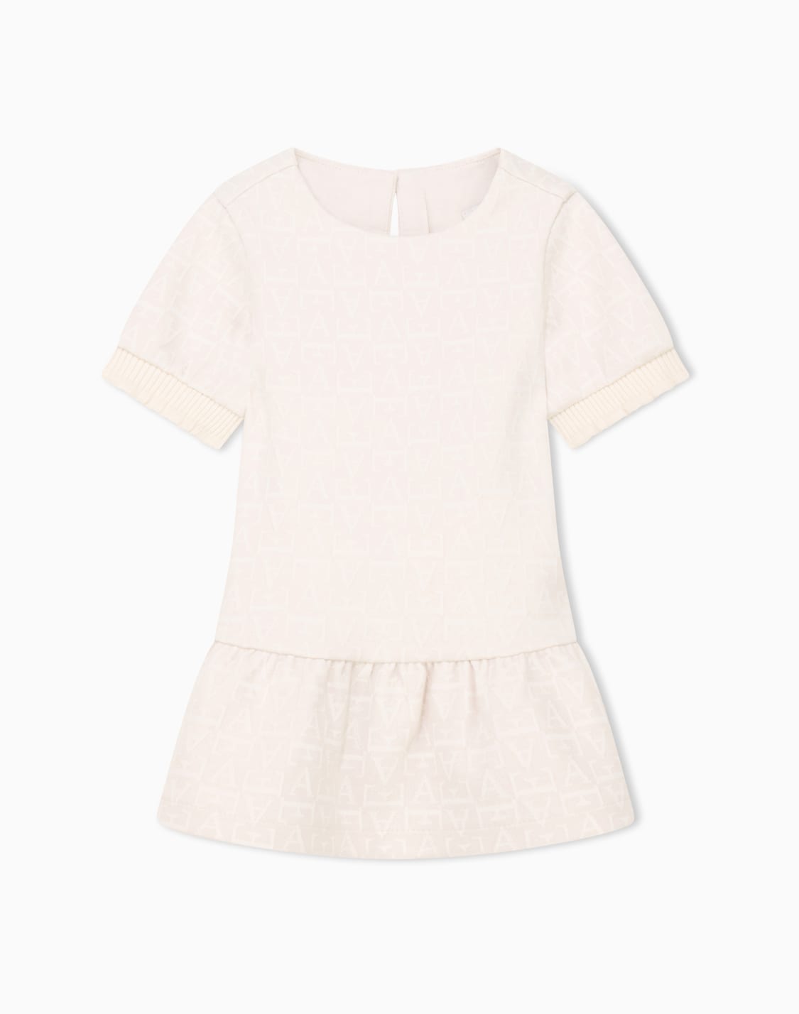 dress-in-jacquard-double-jersey-with-flared-hem-beige--emporio-armani
