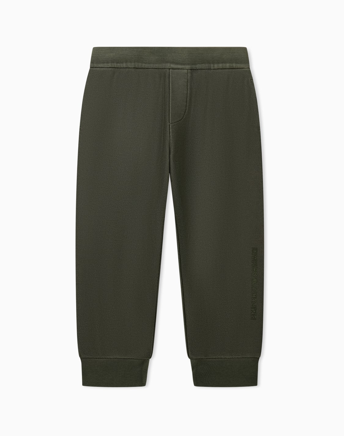 diagonal-cotton-jersey-joggers-with-ribbed-cuffs-green--emporio-armani