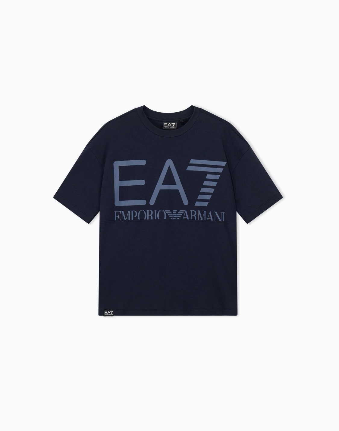 oversized-t-shirt-logo-series-boy-in-cotton-jersey-navy-blue--ea7