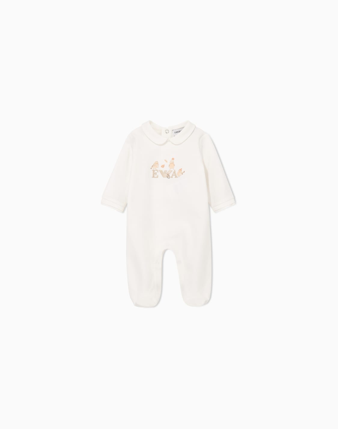 cotton-jumpsuit-with-a-peter-pan-collar-and-embroidery-화이트--emporio-armani