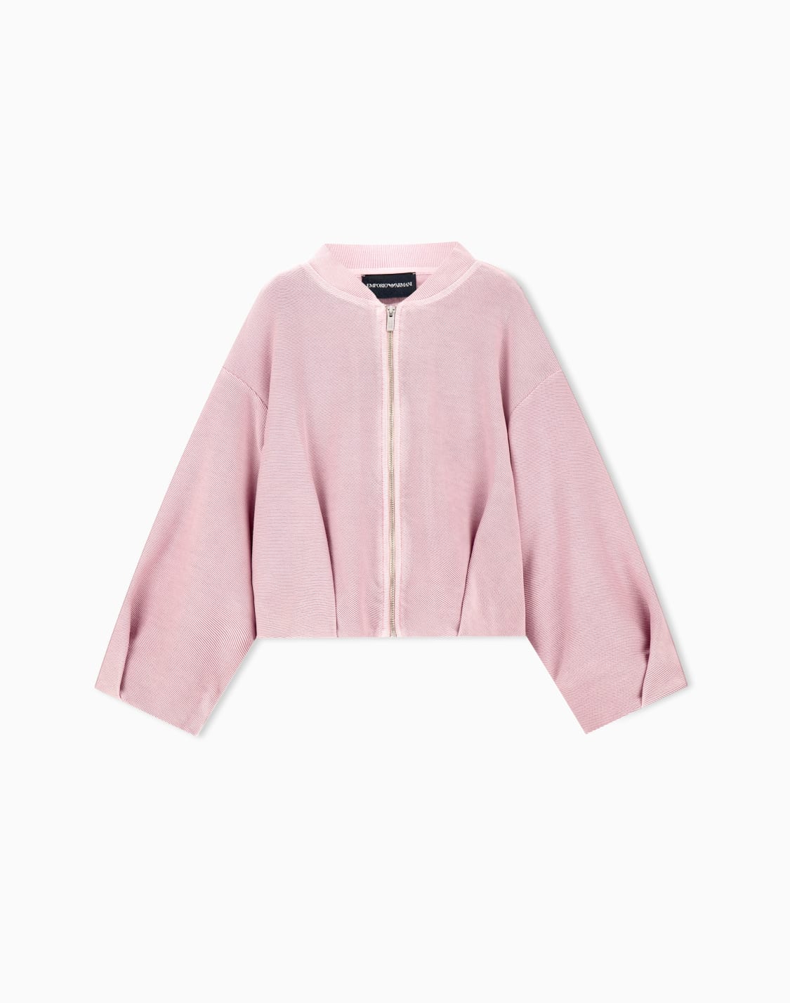 oversize-sweatshirt-aus-baumwolljersey-mit-reiverschluss-pink--emporio-armani