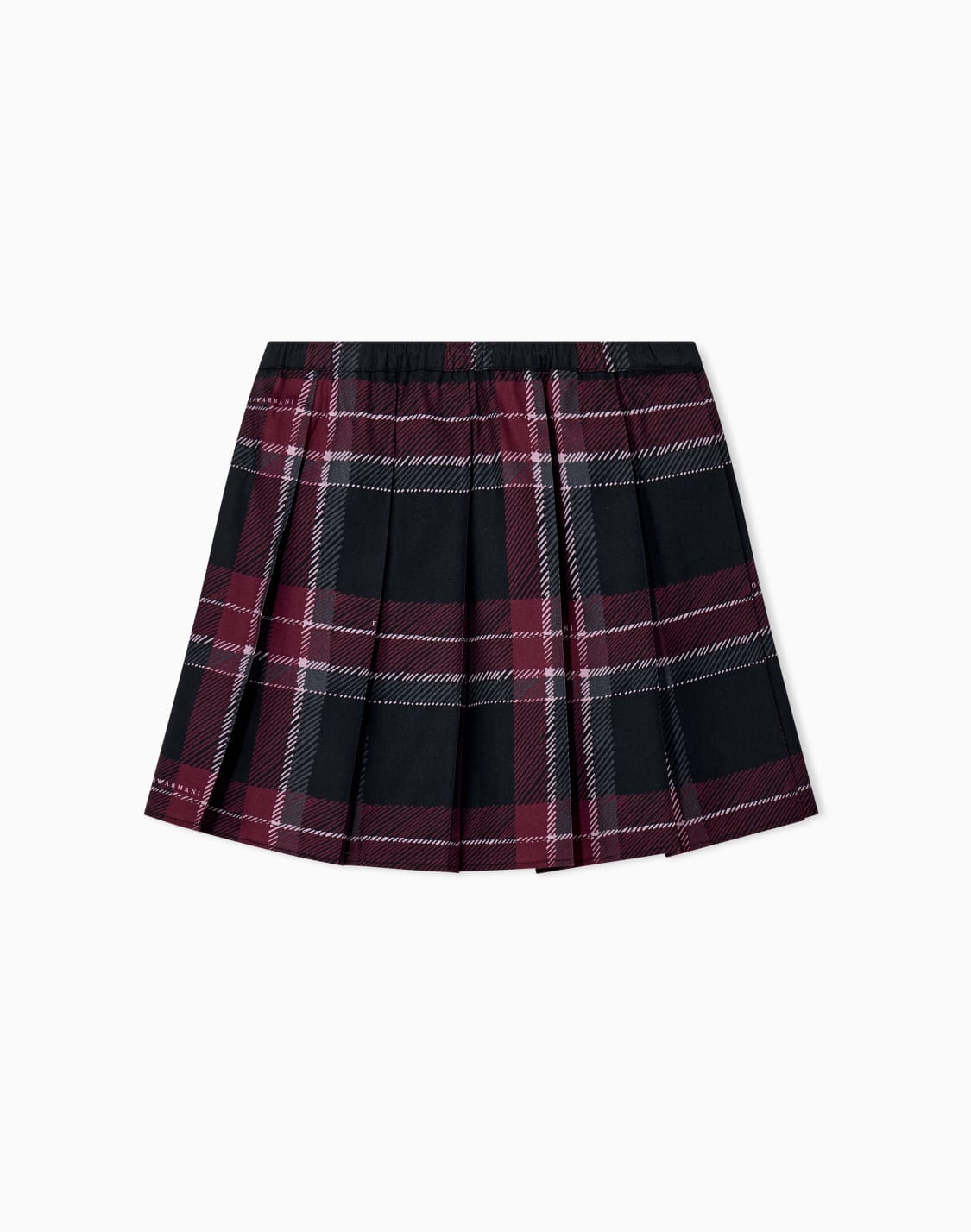 mid-thigh-pleated-skirt-with-a-printed-tartan-pattern-blue--emporio-armani
