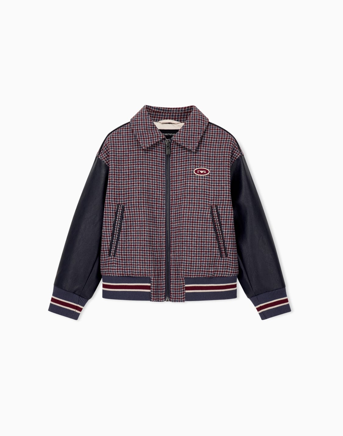 blouson-jacket-in-houndstooth-with-contrast-sleeves-and-zip-navy-blue--emporio-armani