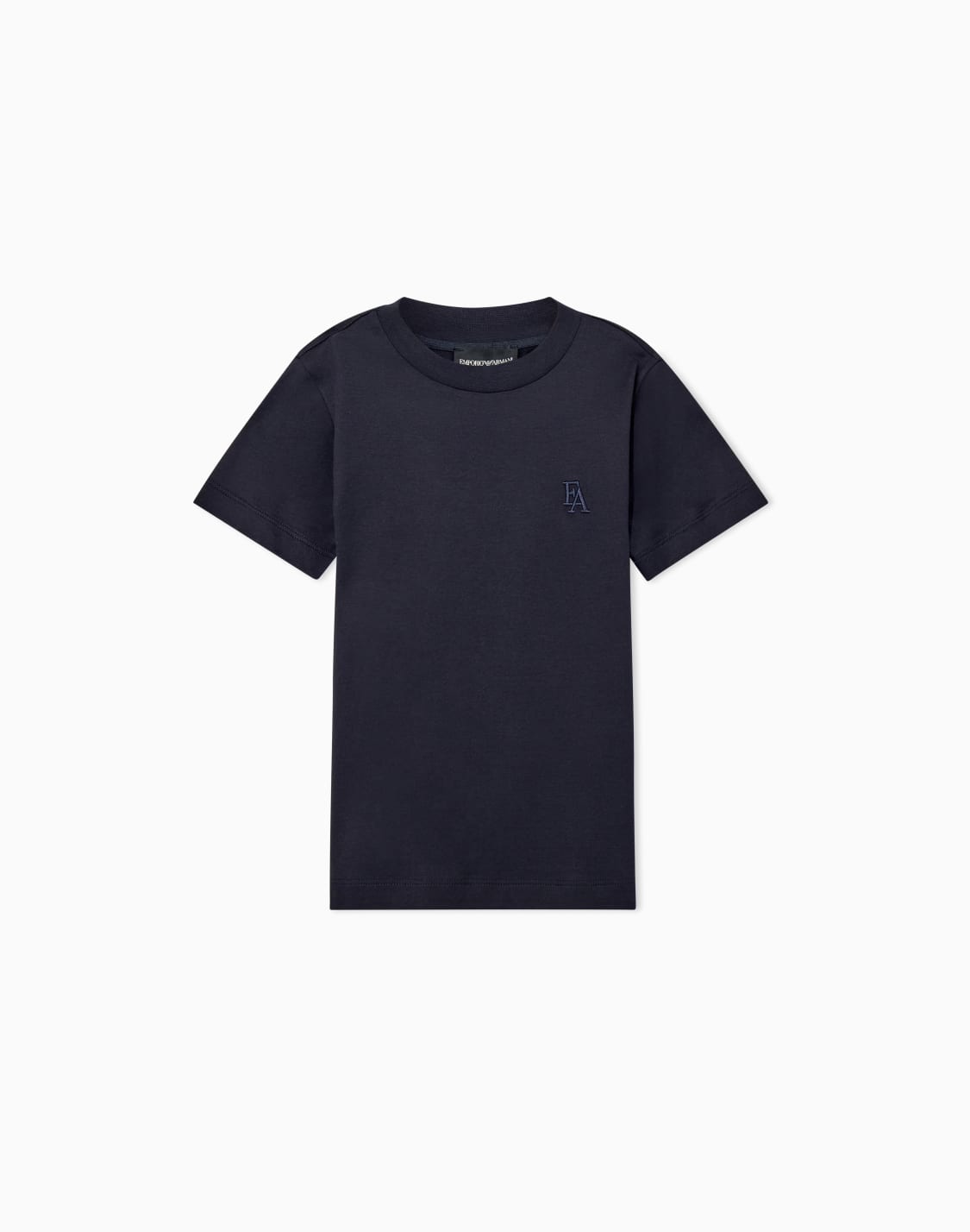 t-shirt-in-jersey-di-lyocell-e-cotone-con-logo-ricamato-blu-navy--emporio-armani