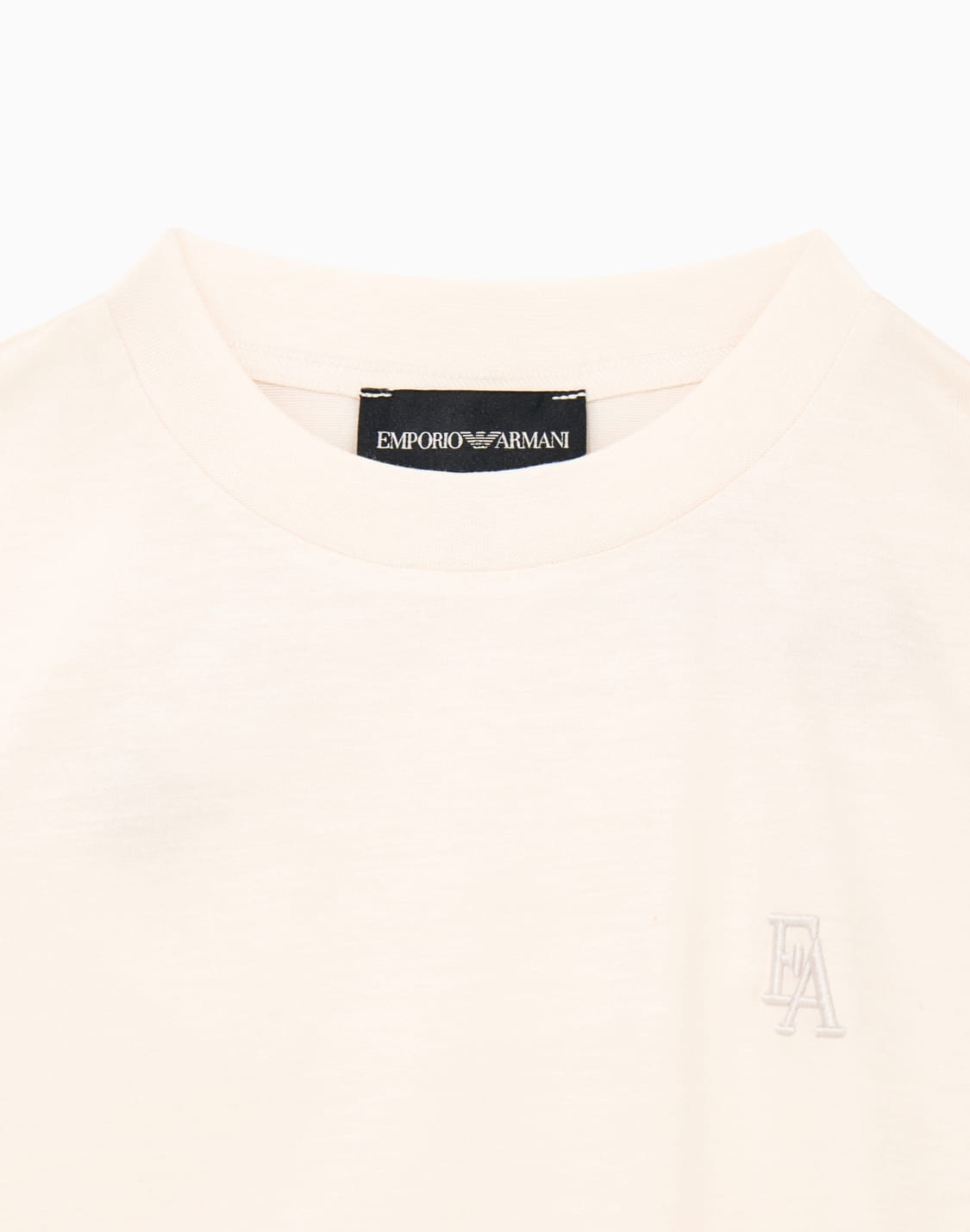 t-shirt-in-lyocell-and-cotton-jersey-with-embroidered-logo-beige--emporio-armani