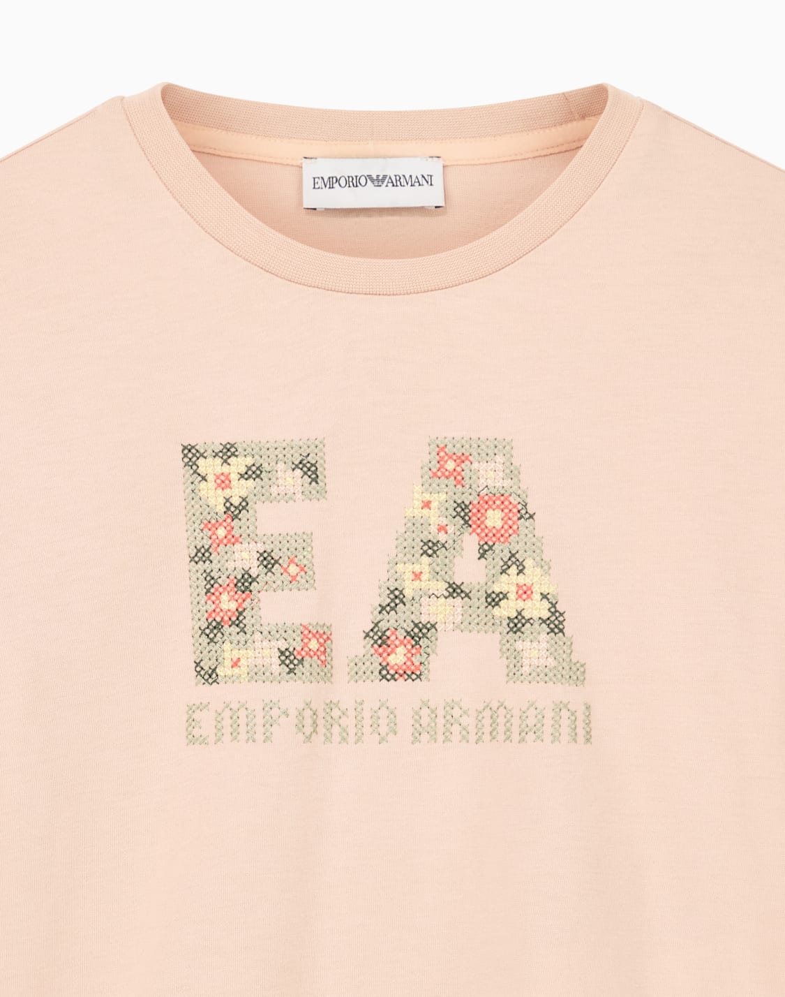 t-shirt-en-jersey-de-coton-col-rond-et-motif-floral-rose--emporio-armani
