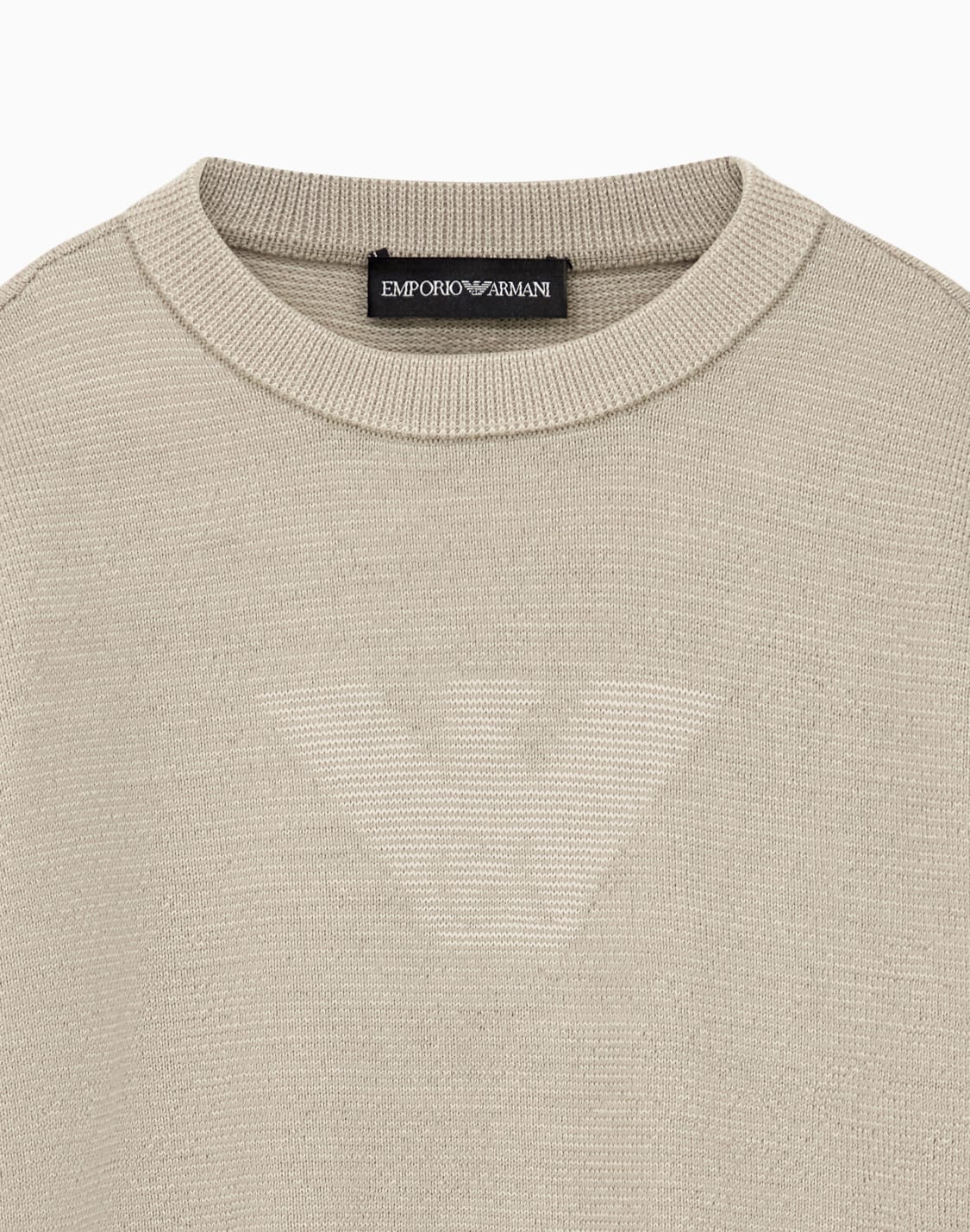 pullover-crew-neck-in-virgin-wool-with-an-embossed-logo-beige--emporio-armani