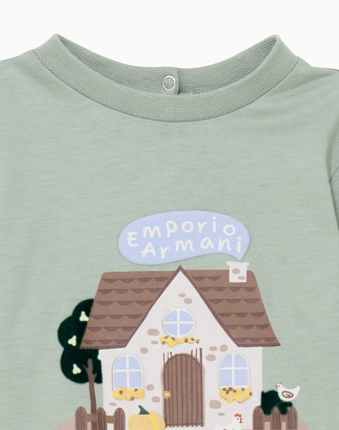 long-sleeve-cotton-jersey-t-shirt-with-a-house-illustration-green--emporio-armani