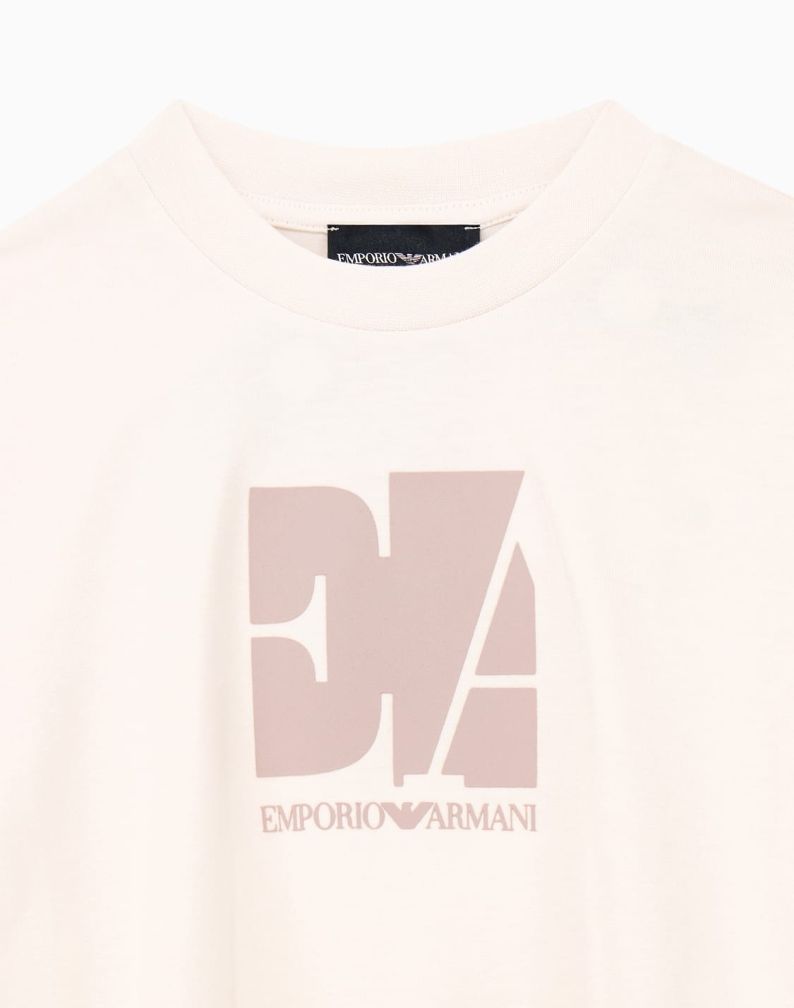 t-shirt-in-cotton-jersey-with-crew-neck-and-front-logo-print-beige--emporio-armani
