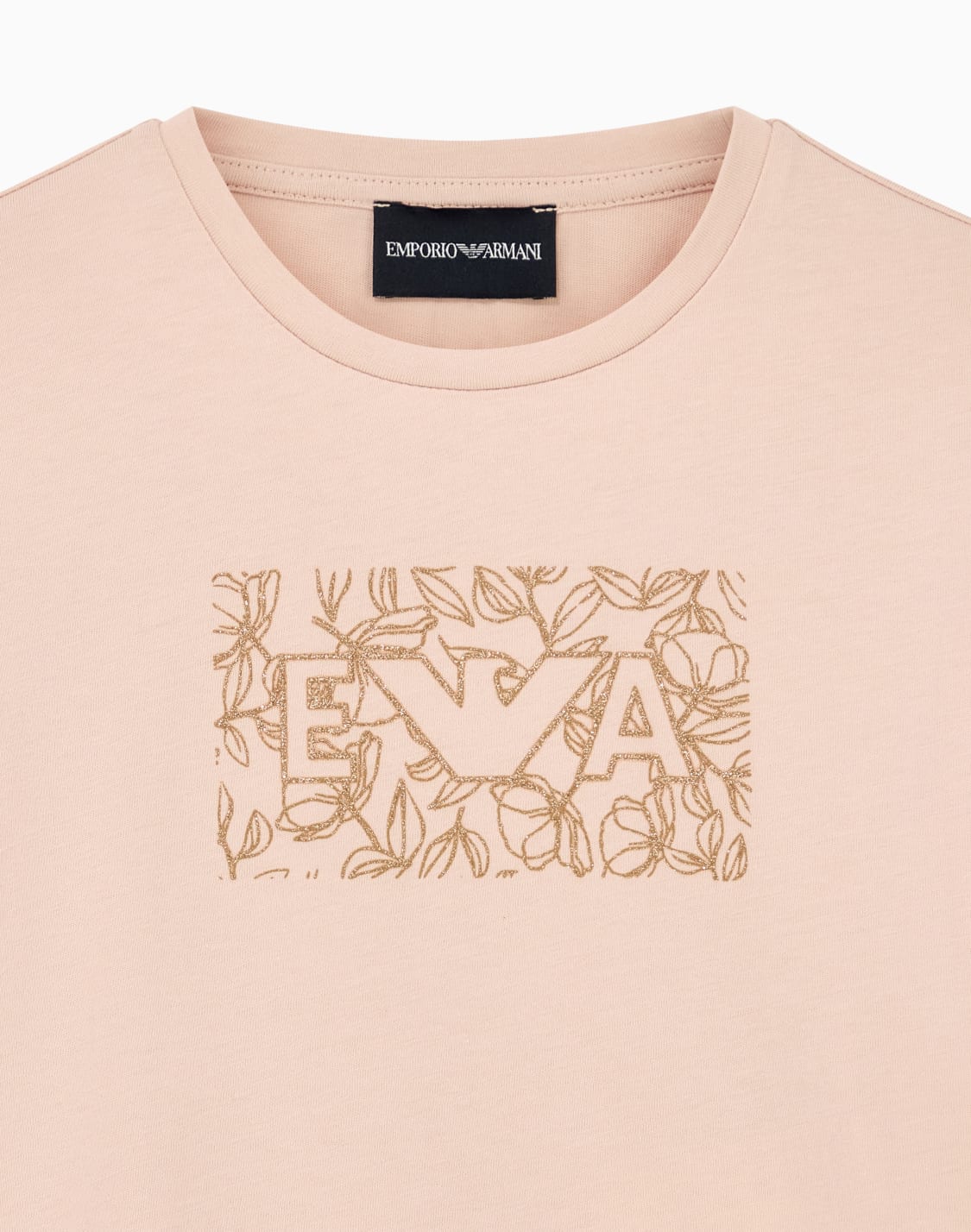 t-shirt-girocollo-regular-in-jersey-di-cotone-rosa--emporio-armani