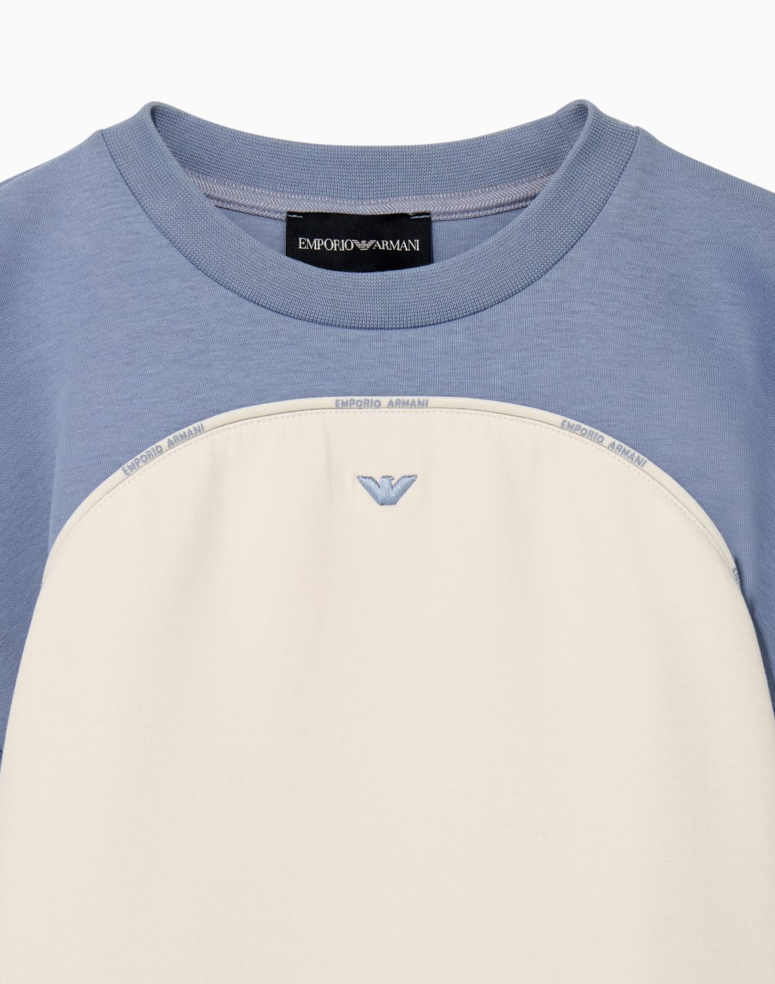 レギュラフィット-ツトン-スウェットシャツ-ライトブル--emporio-armani