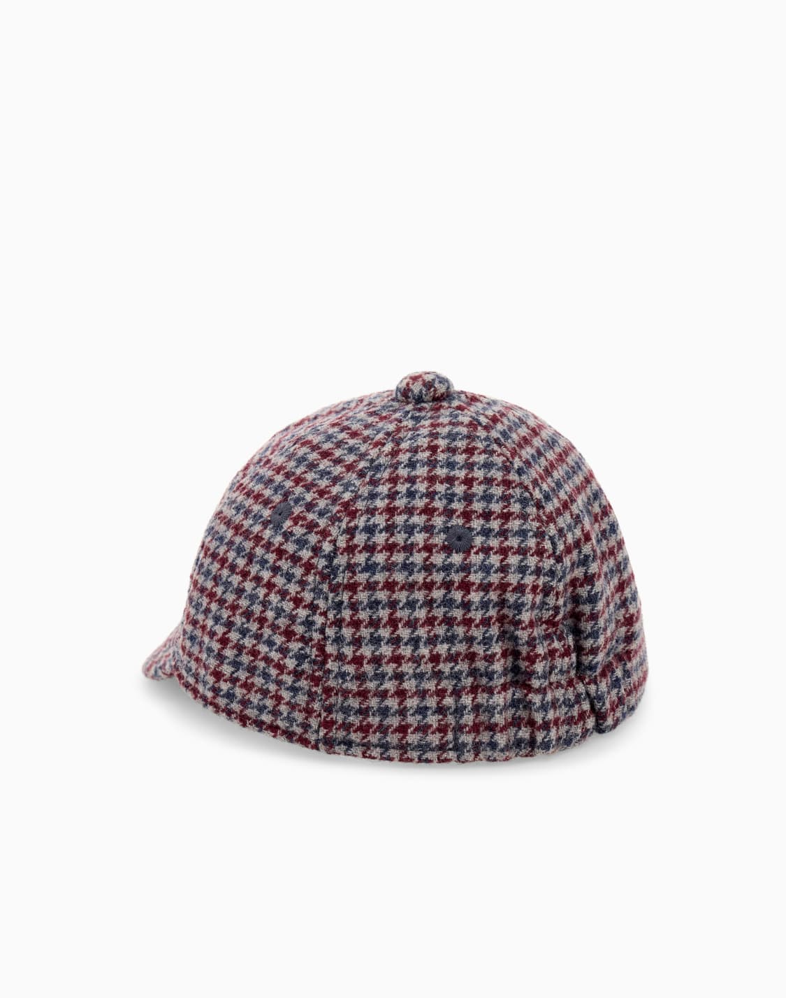houndstooth-virgin-wool-baseball-hat-with-embroidered-patch-navy-blue--emporio-armani