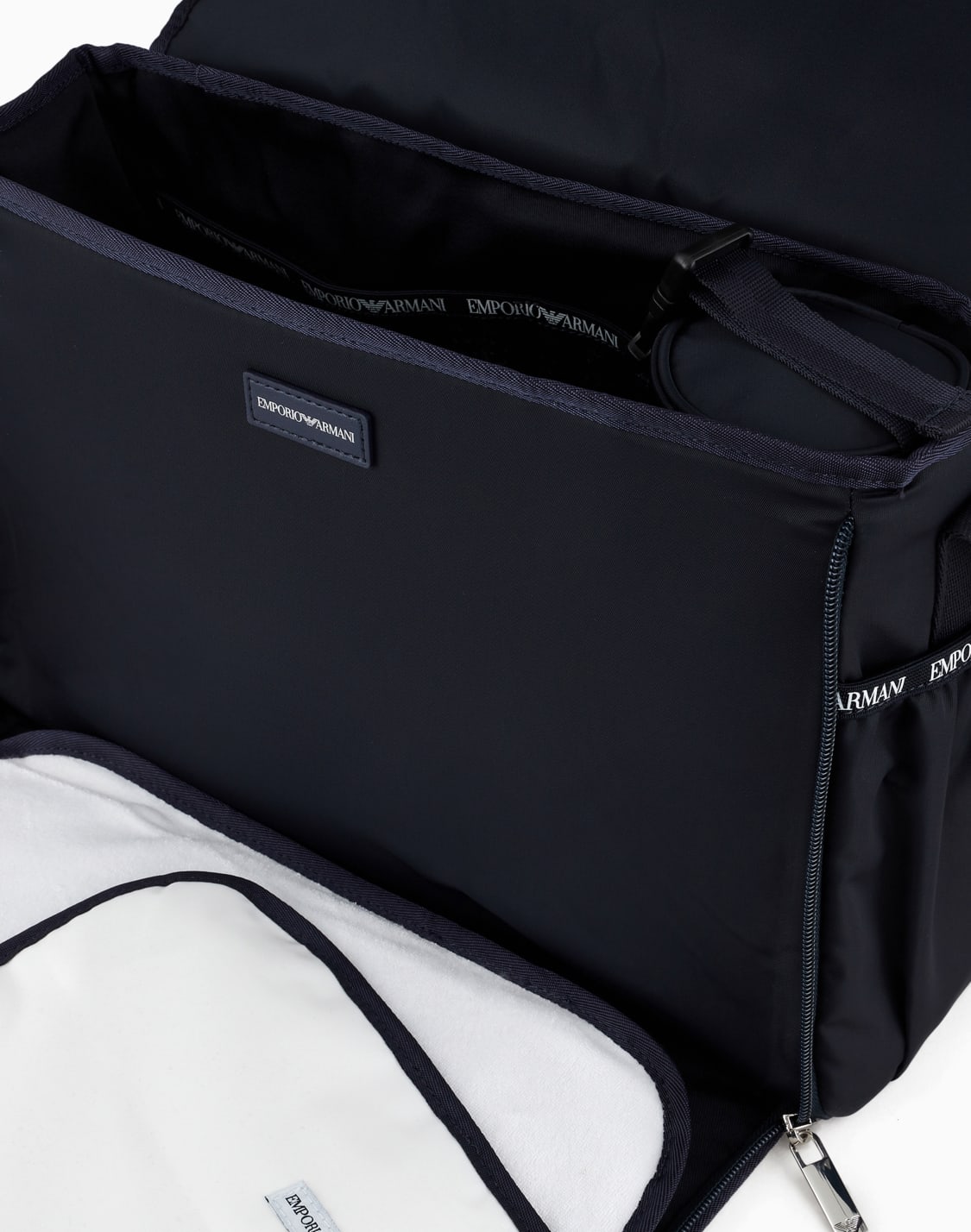 mummy-bag-set-with-eagle-plate-navy-blue--emporio-armani