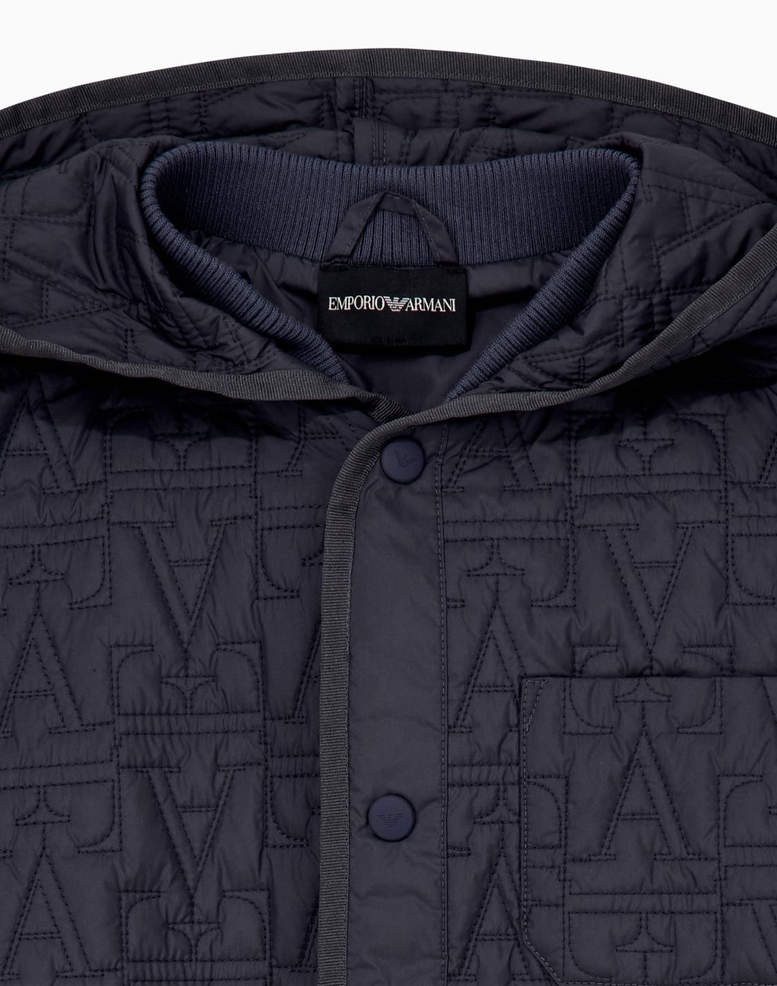 レギュラフィット-中綿入り-ブルゾン-コト-ブル--emporio-armani